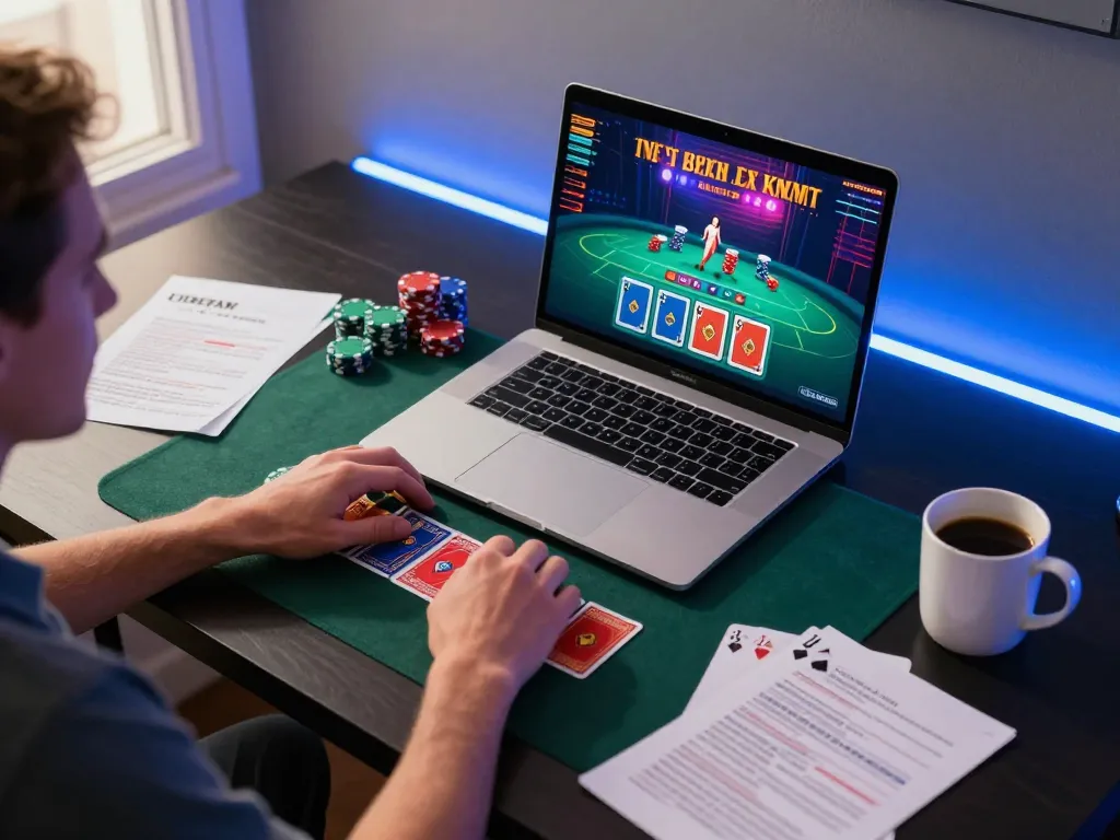 Engaged player optimizing debet strategies in a live dealer blackjack game setup