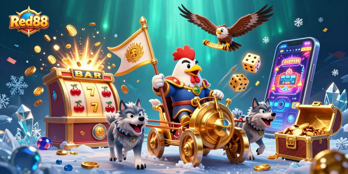 Experience thrilling winnings at Red88 casino with dynamic slots and vibrant gaming elements.