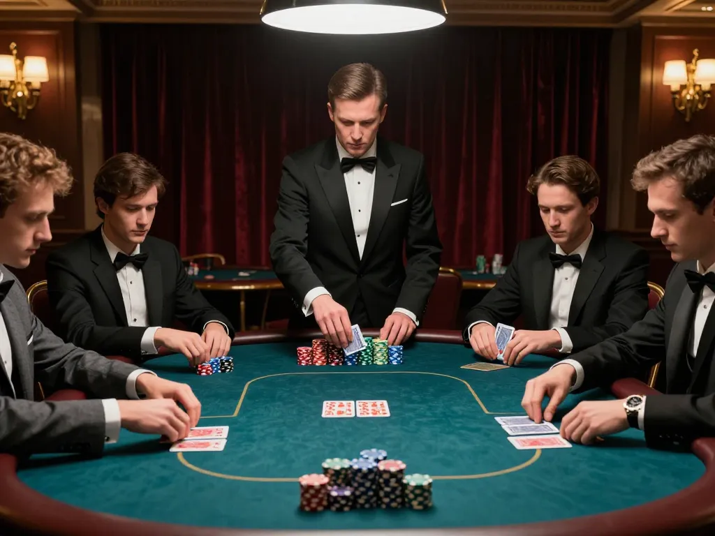 Experience thrilling poker gameplay at 68gamebaivn with professionals engaged in high-stakes action