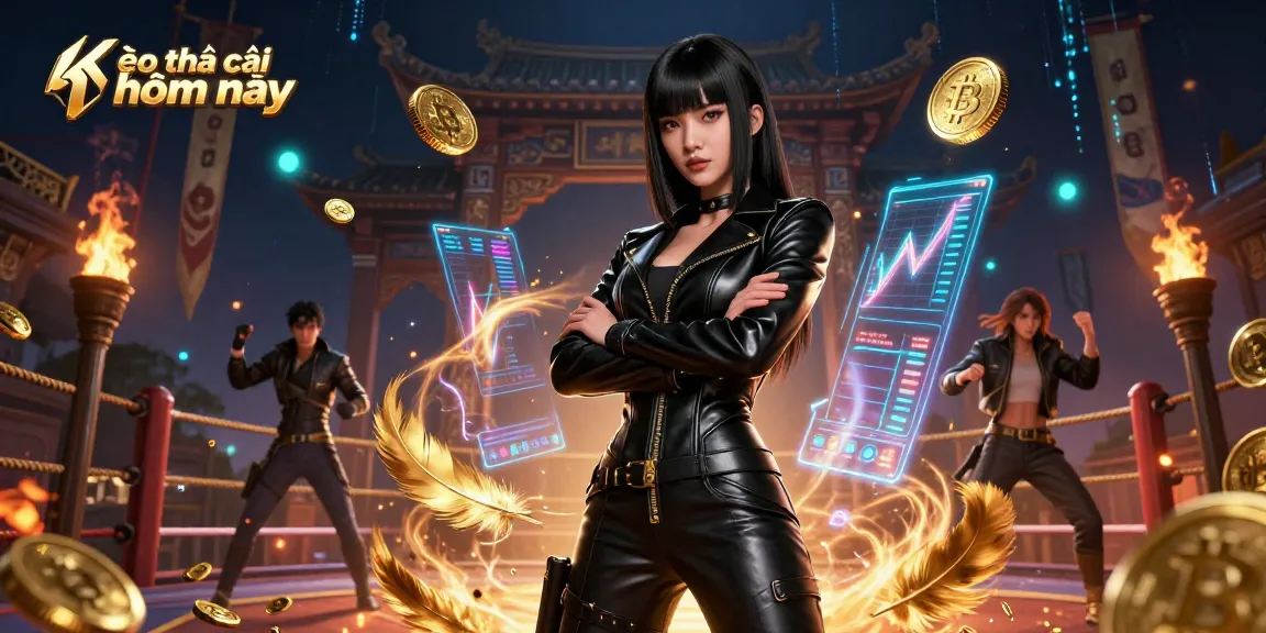 Bet on Kèo nhà cái hôm nay with Asian woman highlighting sports betting ecosystem.
