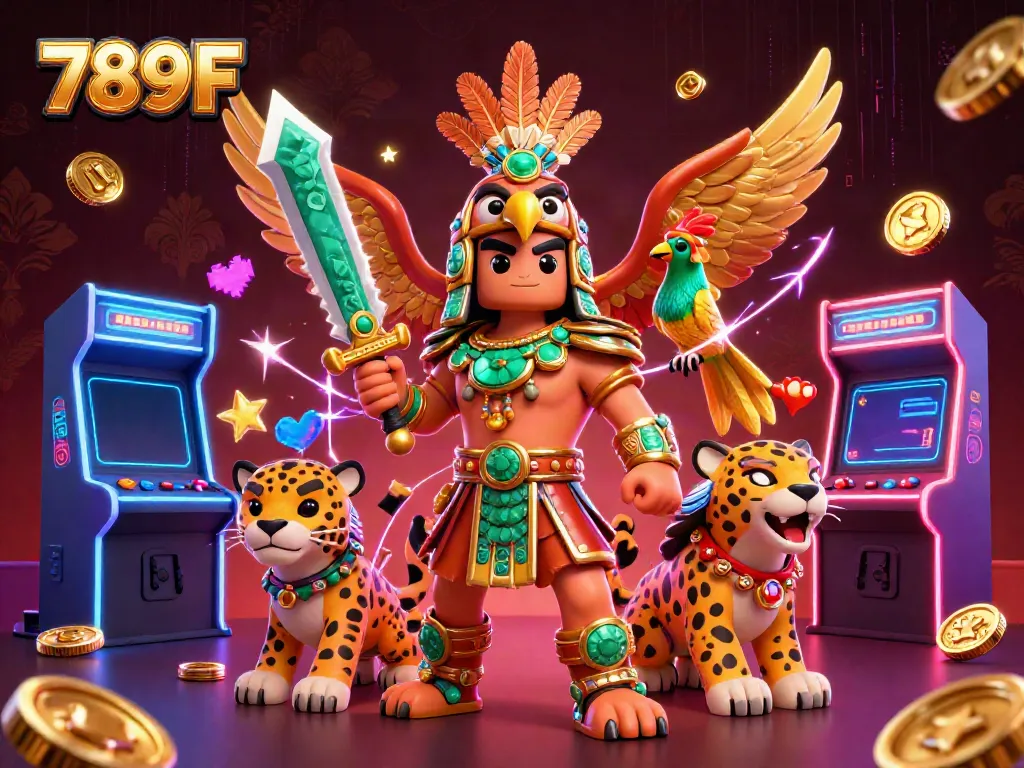 Experience exhilarating gameplay at 789F with vibrant casino elements and dynamic warriors.