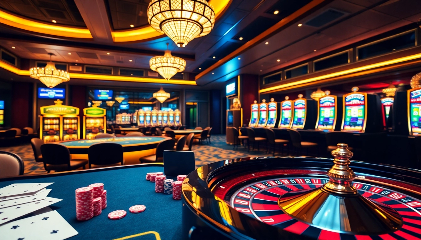 Experience AA88 Đăng nhập as players engage in thrilling casino games while surrounded by a vibrant atmosphere.