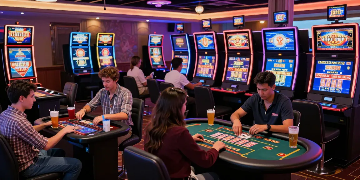 Enjoying gaming at credit card casinos UK at https://mvc.org.uk, featuring vibrant players and modern gaming technology in an engaging atmosphere.