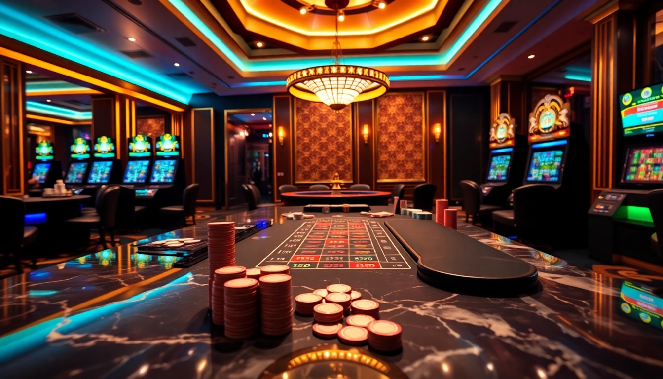 Players engaged in a thrilling game at the nhà cái typhu88 casino table, highlighting exciting gambling activities.
