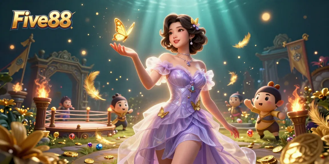 Engage in thrilling gameplay at Five88 with vibrant casino elements and stunning visuals.